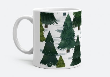 Чашка Зимний лес