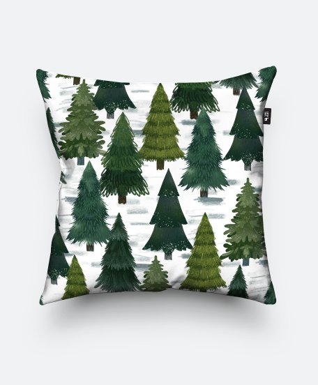 Подушка квадратна Зимний лес