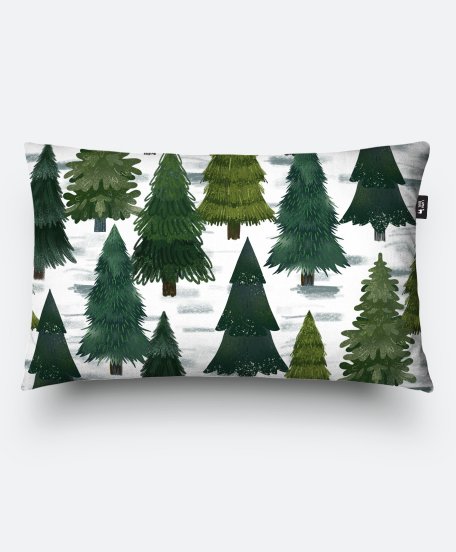 Подушка прямокутна Зимний лес