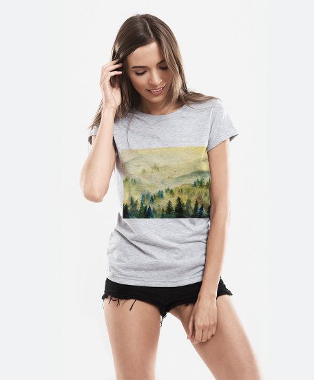 Жіноча футболка Горный пейзаж