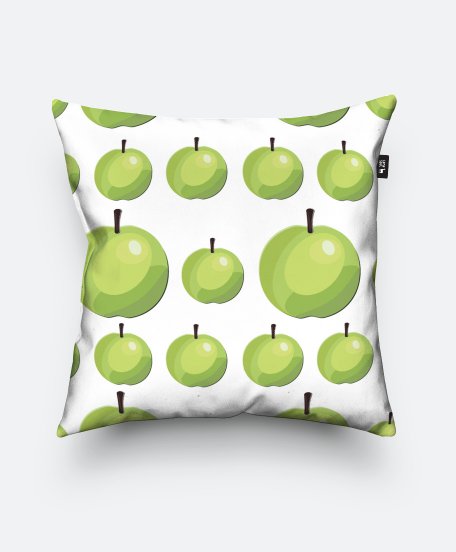 Подушка квадратна Зелені яблука