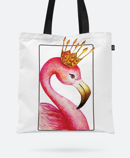 Авоська Акварельний фламінго | Watercolor flamingo