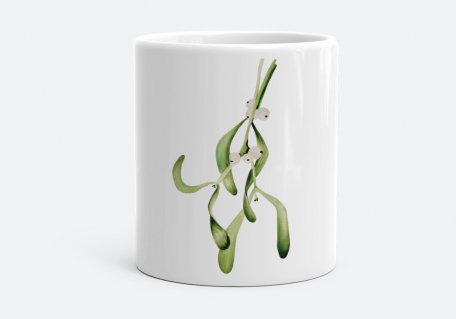 Чашка Омела (акварель) | Mistletoe (watercolor)