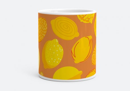 Чашка Узор с лимонами
