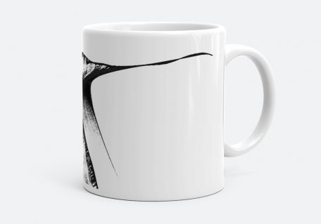 Чашка Абстрактный рисунок нитью 15