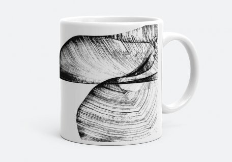Чашка Абстрактный рисунок нитью 18