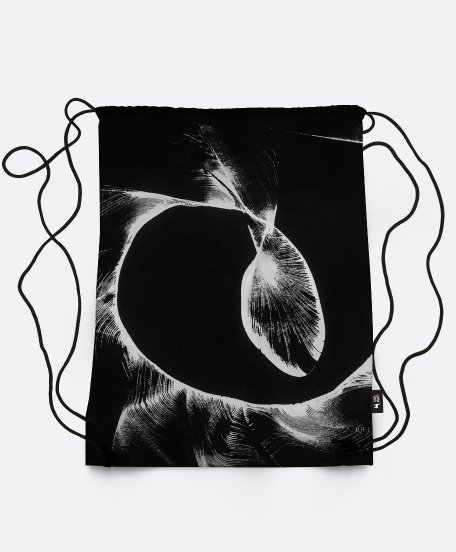 Рюкзак Абстрактный рисунок нитью на черном 1 