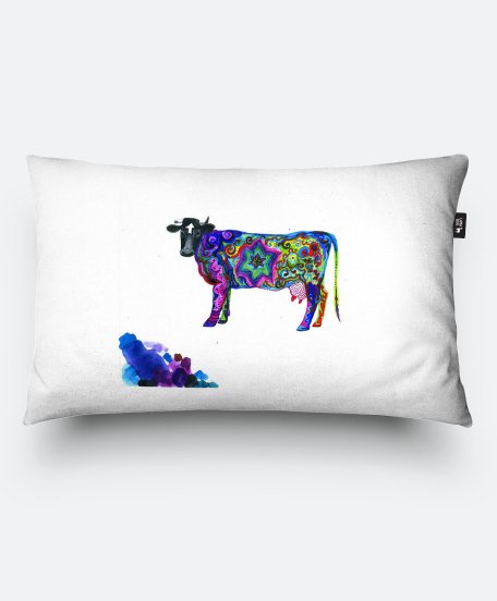 Подушка прямокутна Корова