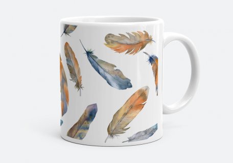 Чашка Акварельные перья