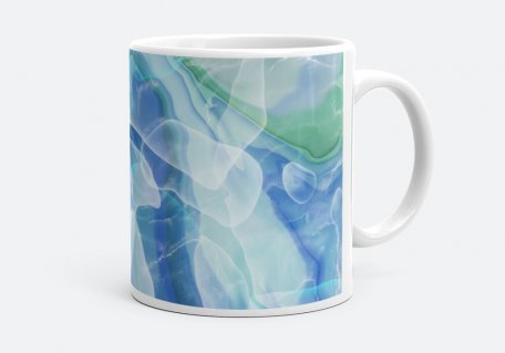 Чашка Блакитна абстракція