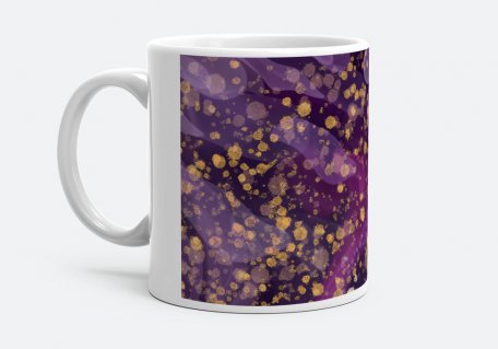 Чашка Абстракція фіолетово-плямиста