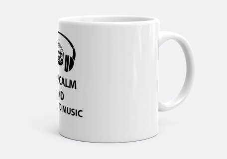 Чашка Keep calm and listen to music
