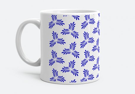 Чашка Блакитні квіти