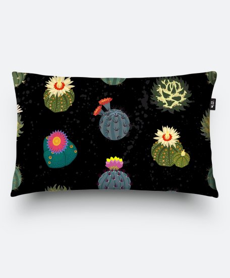 Подушка прямокутна Узор из кактусов