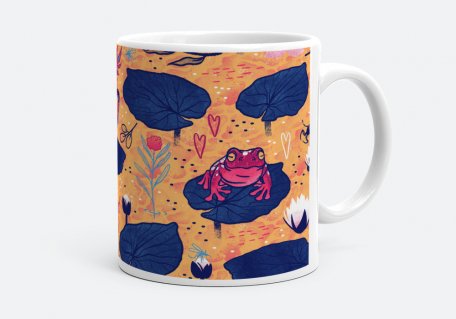 Чашка Розовые жабы
