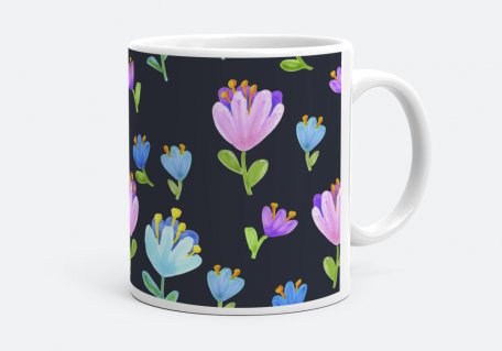 Чашка патерн із квітів
