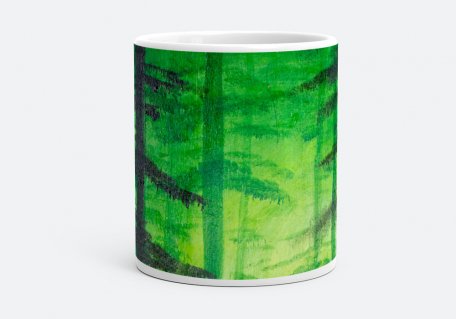Чашка Зеленый лес