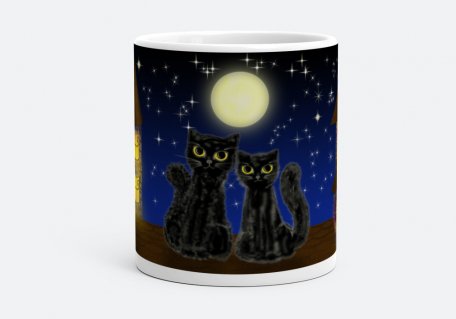 Чашка Лунные котики