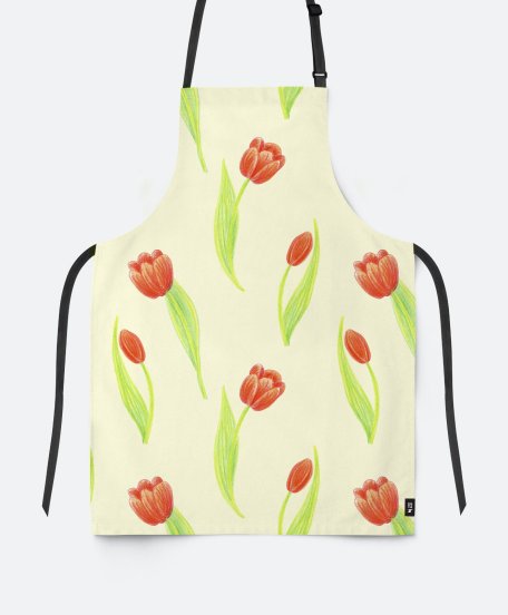 Фартух tulips pattern
