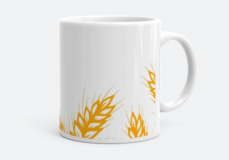 Чашка Герб тризуб та пшениця