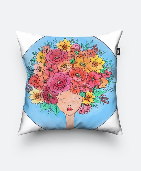 Подушка квадратна Flower Girl