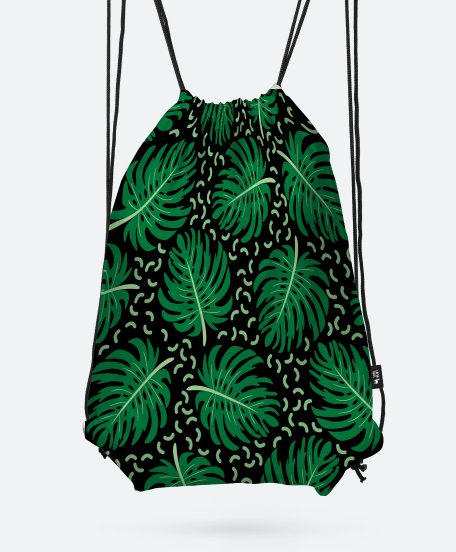 Рюкзак Паттерн с листьями тропиков