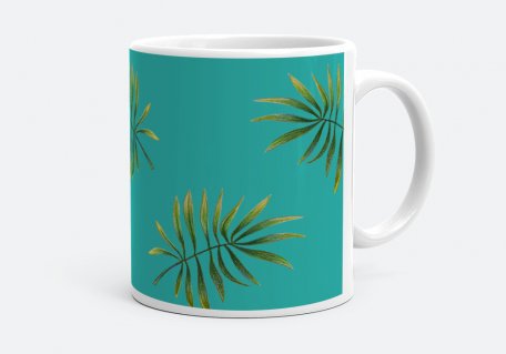 Чашка tropic palm pattern
