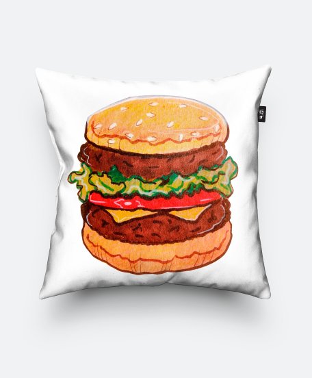 Подушка квадратна гамбургер