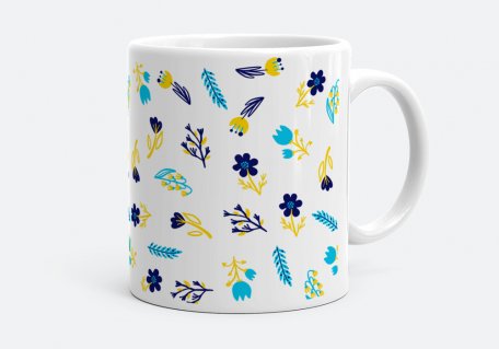 Чашка Украинские цветы