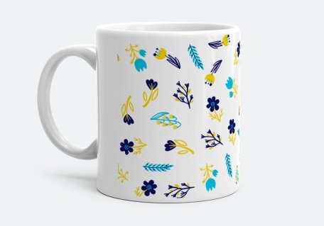Чашка Украинские цветы