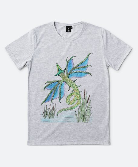 Чоловіча футболка болотный дракончик