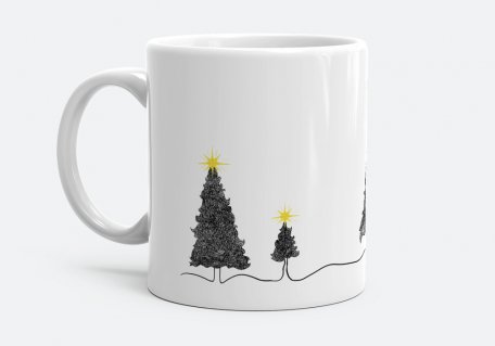 Чашка Christmas Trees