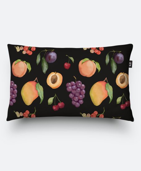 Подушка прямокутна Фрукти і ягоди