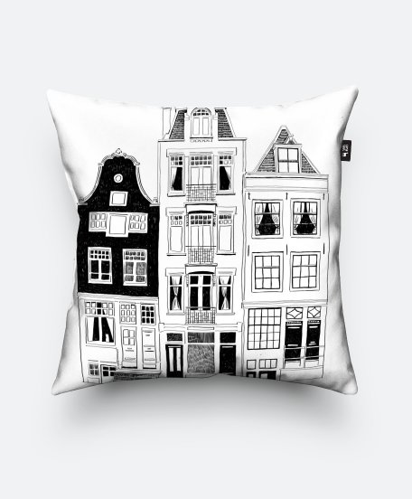 Подушка квадратна Amsterdam houses 