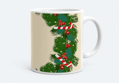 Чашка Різдвяний вінок