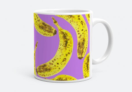 Чашка Жовті банани патерн