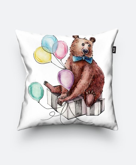 Подушка квадратна Bear&Balloons