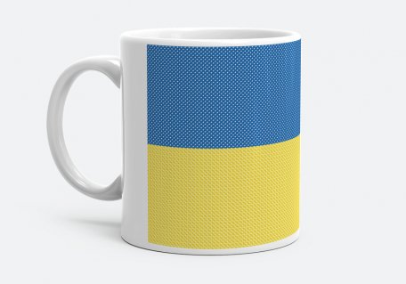 Чашка Прапор України. Вишивка хрестиком