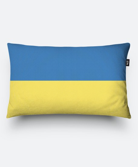 Подушка прямокутна Прапор України. Вишивка хрестиком