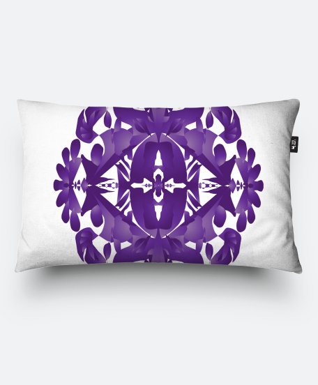 Подушка прямокутна Фіолетовий візерунок