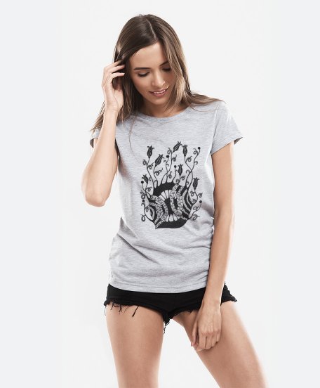 Жіноча футболка озерные колокольчики