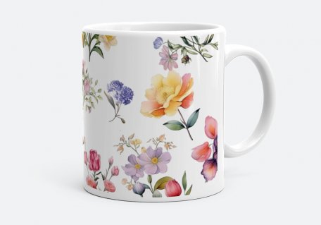 Чашка Принт з квітами