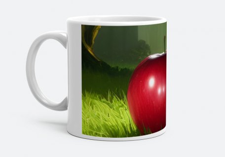 Чашка Червоне яблуко у саду