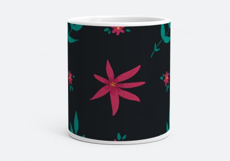 Чашка Квітковий візерунок