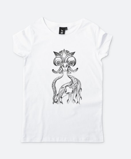 Жіноча футболка инопланетянка со зверем
