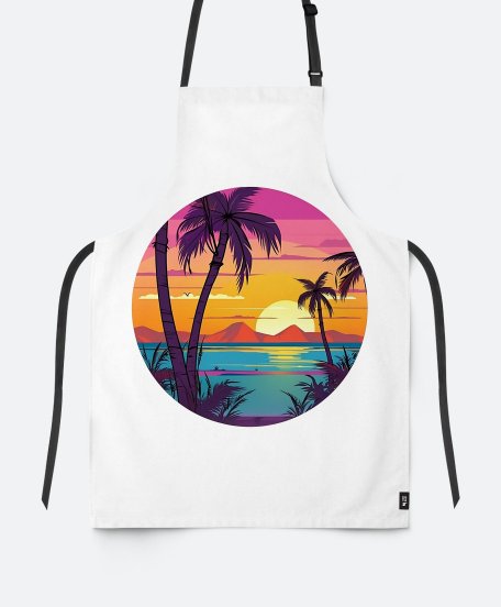 Фартух Пальмовий пляж - Яскравий світанок