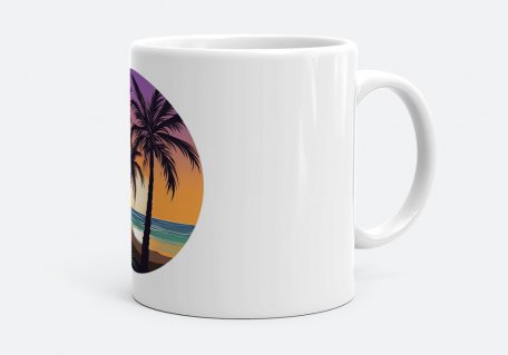 Чашка Пальмовий пляж - Ніжний світанок