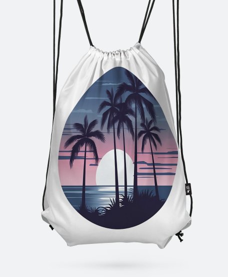 Рюкзак Пальмовий пляж - На заході сонця