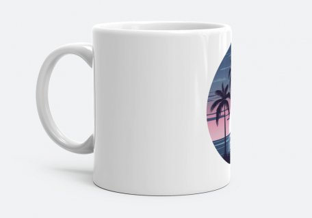 Чашка Пальмовий пляж - На заході сонця