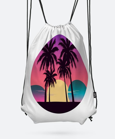 Рюкзак Пальмовий пляж - Потрійний місяць